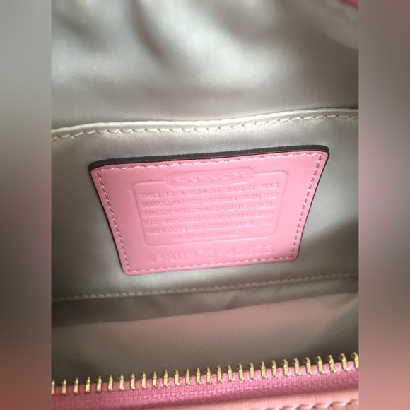 Coach Limited Edition Tattoo Embroidered Leather Canvas Sling Pochette Handbag. - Picture 10 of 10